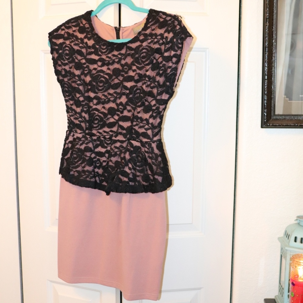 Peplum Lace Dress